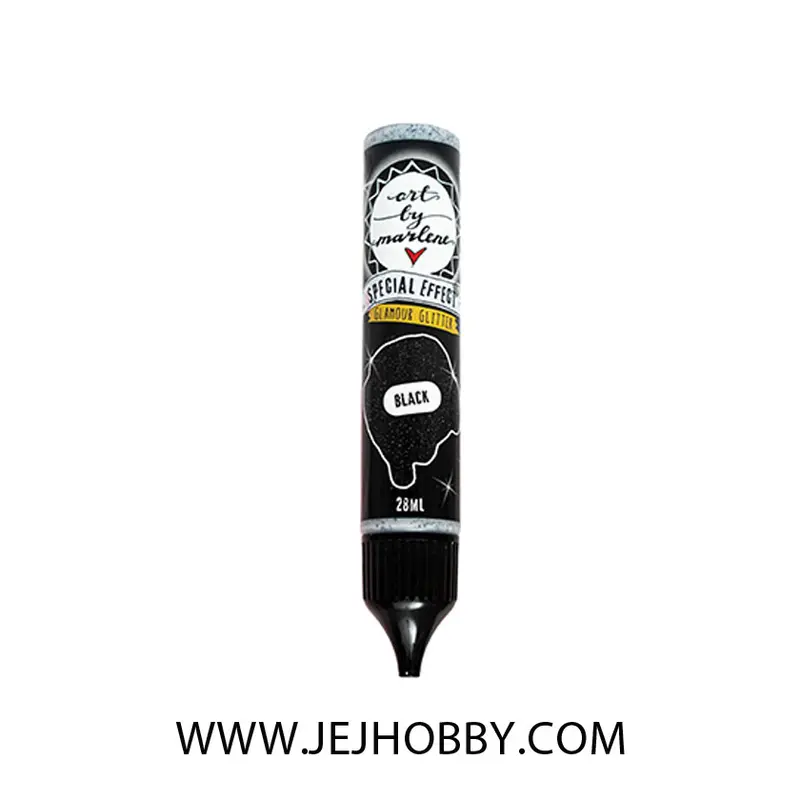 Acryl verf Glamour Glitter Black