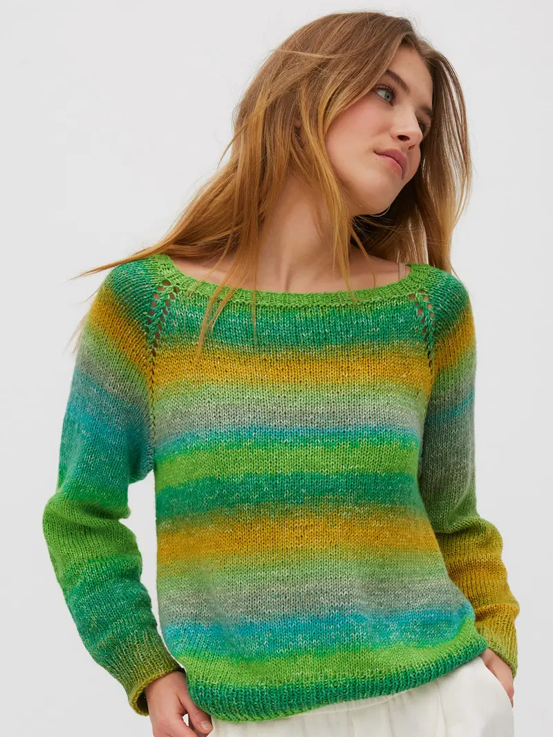 Breipakket Cotonella pullover - top-down