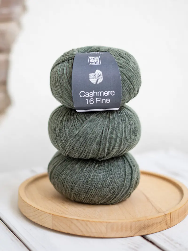 Cashmere 16 Fine 034 Grijsgroen