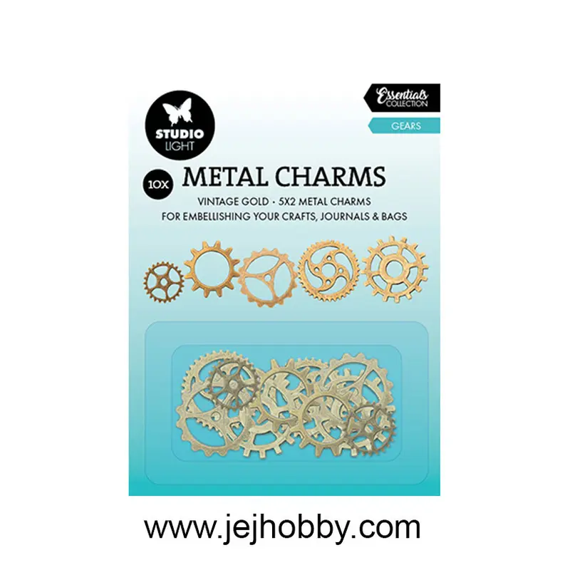 CHARM03 Metal Charms Gears
