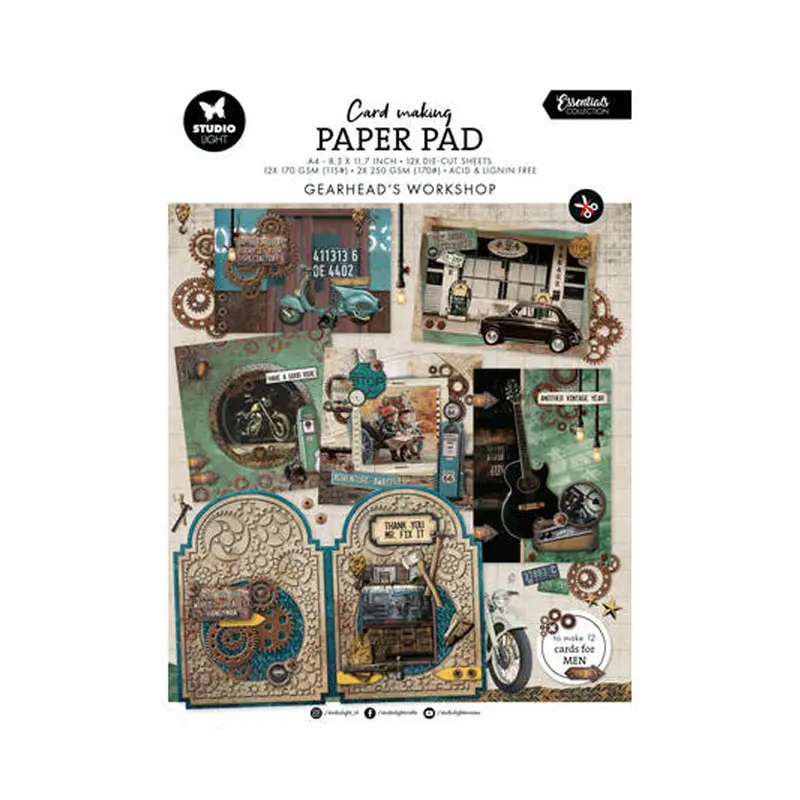 CMP26 Gearhead Workshop card making paper pad
