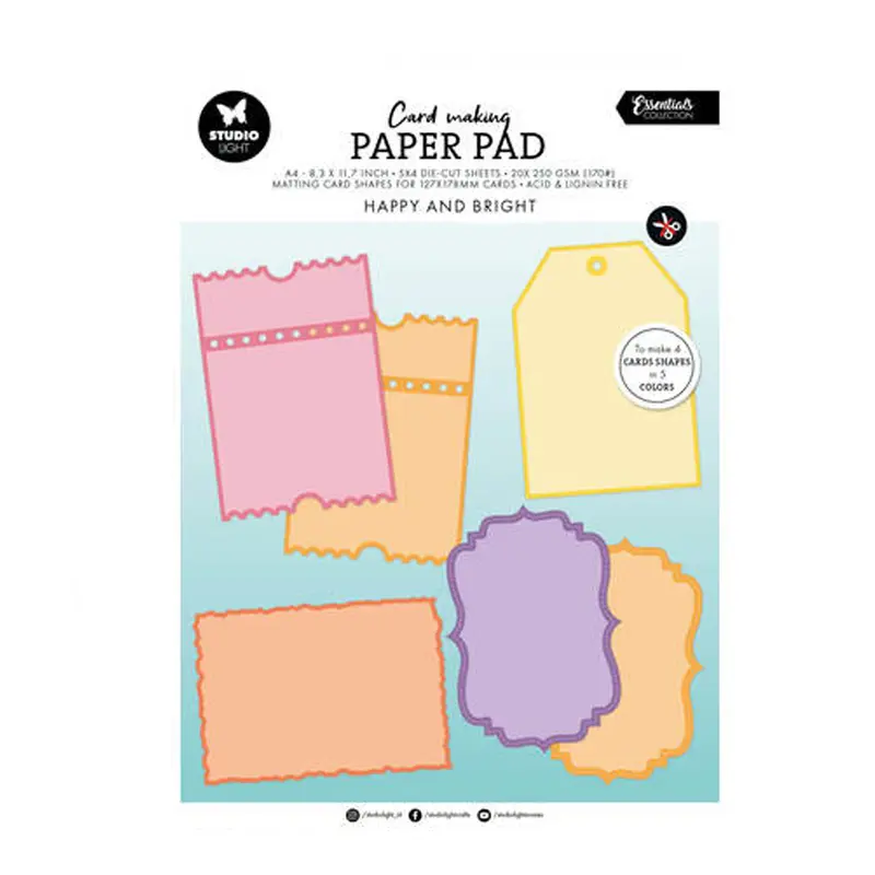 CMP29 Happy & Bright card making paper pad