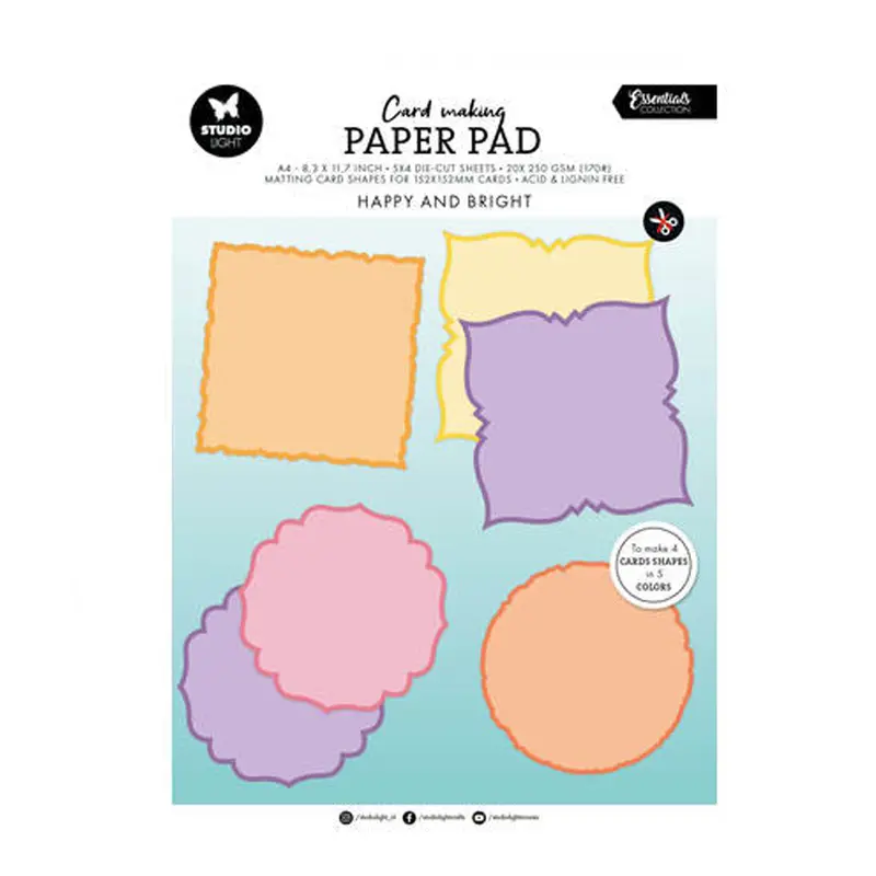 CMP30 Happy & Bright card making paper pad