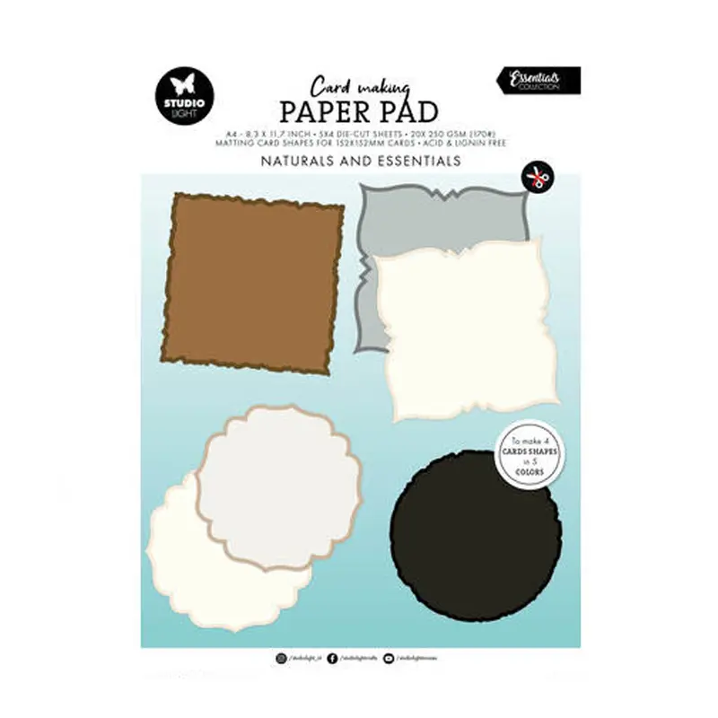 CMP33 Naturals and essentials card making paper pad