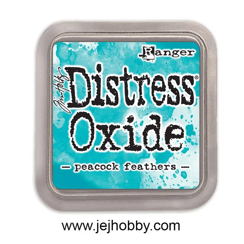 Distress oxide Peacock feathers