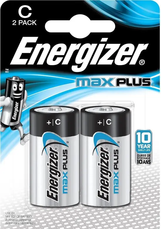 Energizer Max Plus batterijen - C - 2 stuks