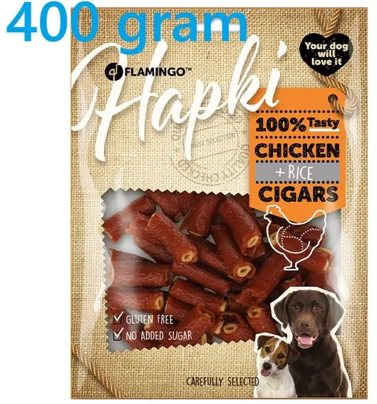 HAPKI KIP & RIJSTSIGAAR 400GR