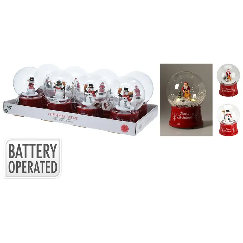 KERSTSCENE 120MM MET LED