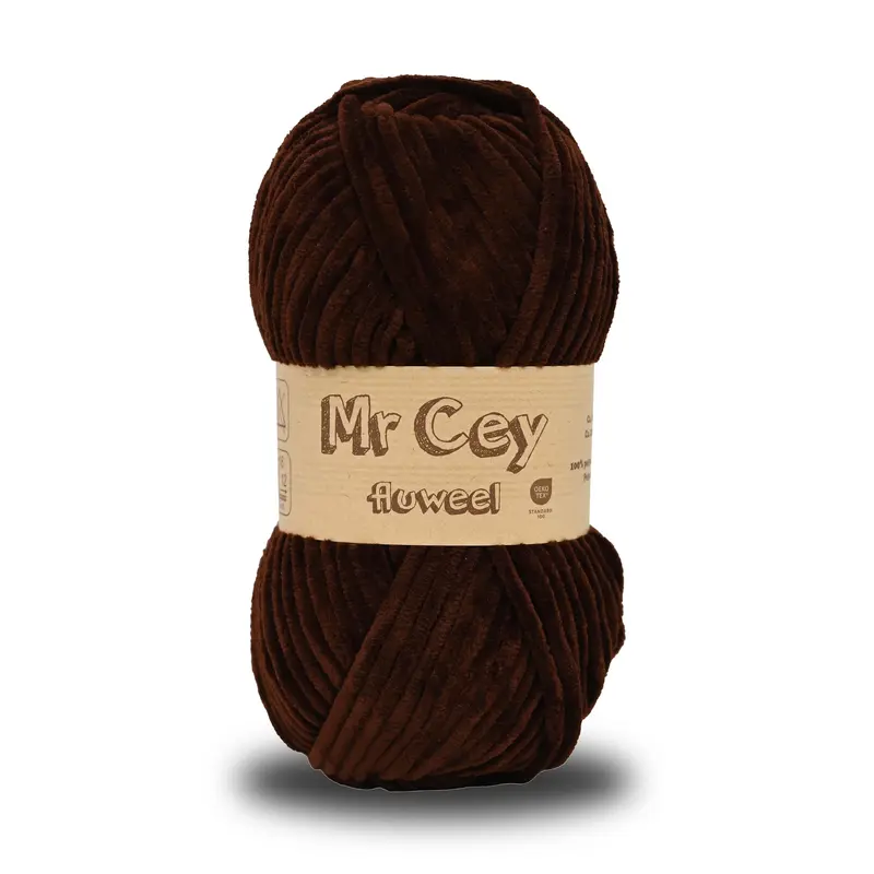 Mr. Cey Fluweel (Chenille) Coffee (080)