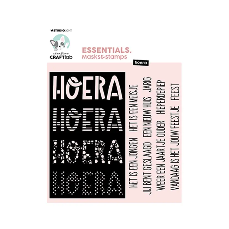 MST07 Mask & stamps Hoera