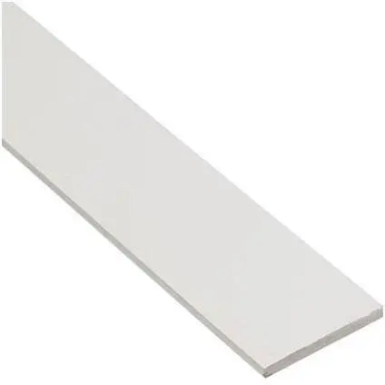 PLATTE STRIP, PVC WIT, 30X3/2M