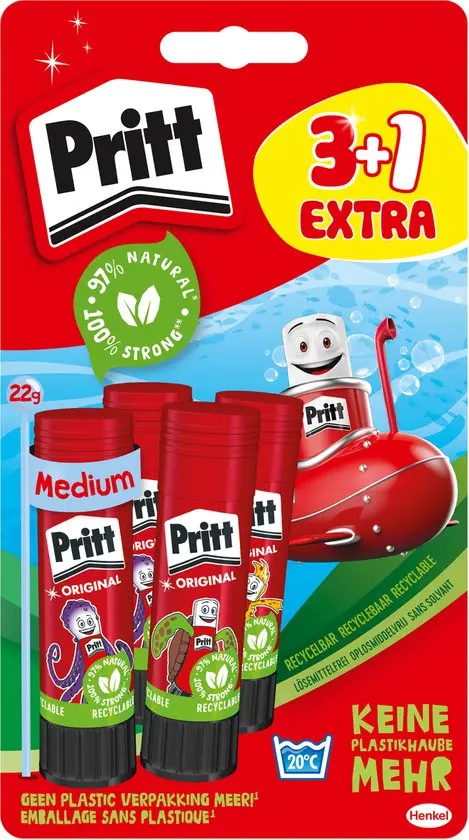 PRITT STICK 22G 3+1