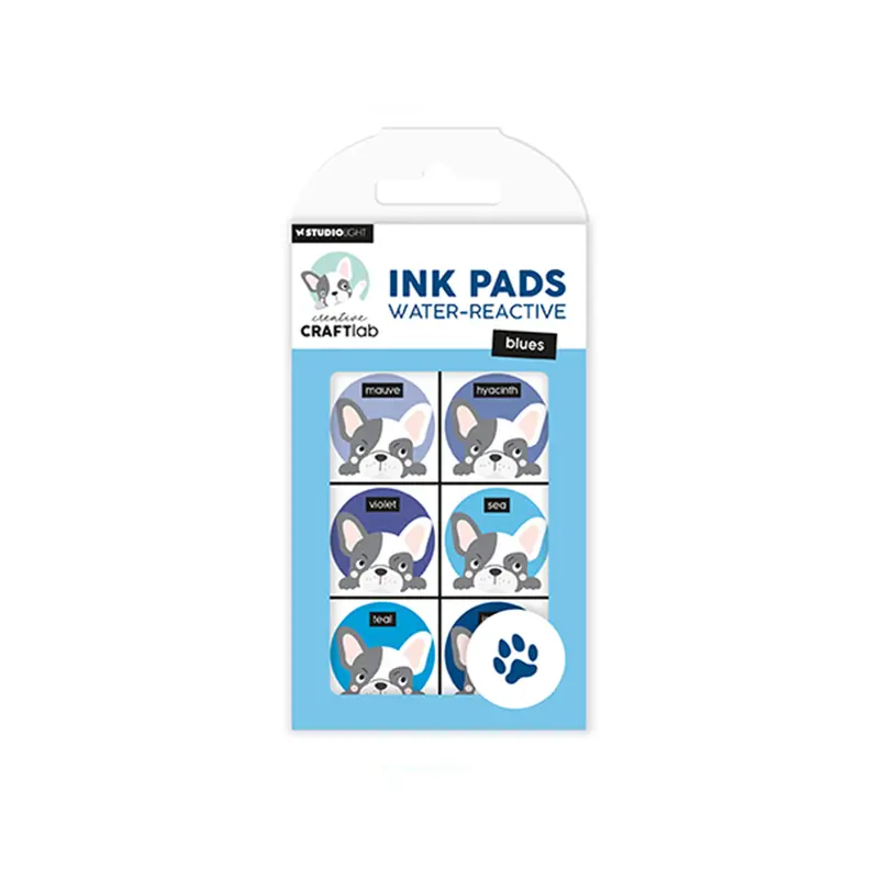 Studio Light Ink Pads Water-reactive blues